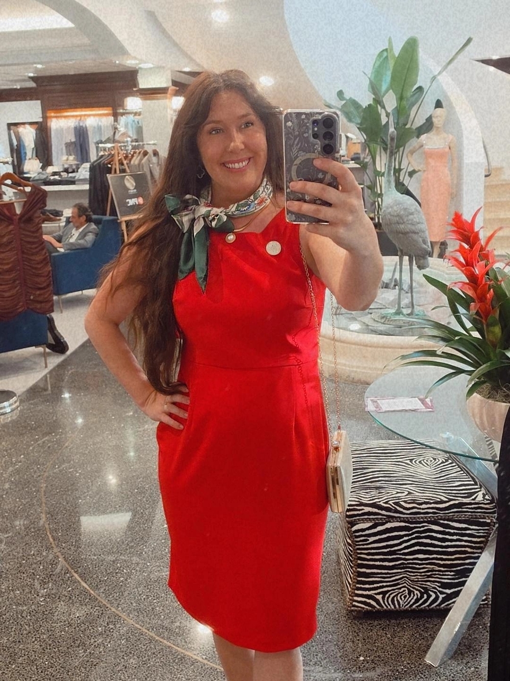 Camilyn Beth Elegant Red Sleeveless Midi Dress